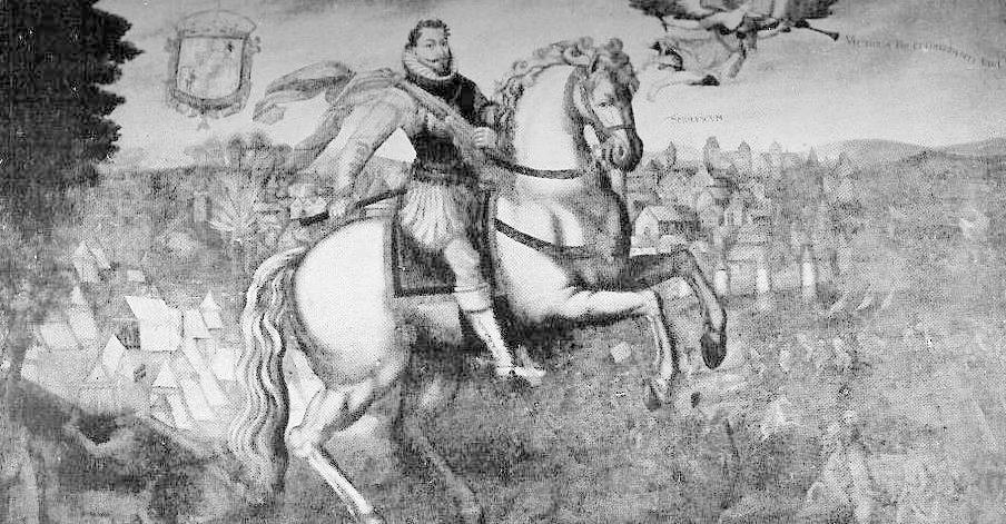 King Zygmunt III at Smolensk, fragment of a 17th century painting by Tommaso Dolabella, photo: public domain